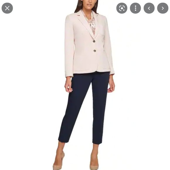 Tommy Hilfiger | Womens Patch Pocket Two-Button Blazer 2 Light Pink - Picture 5 of 11